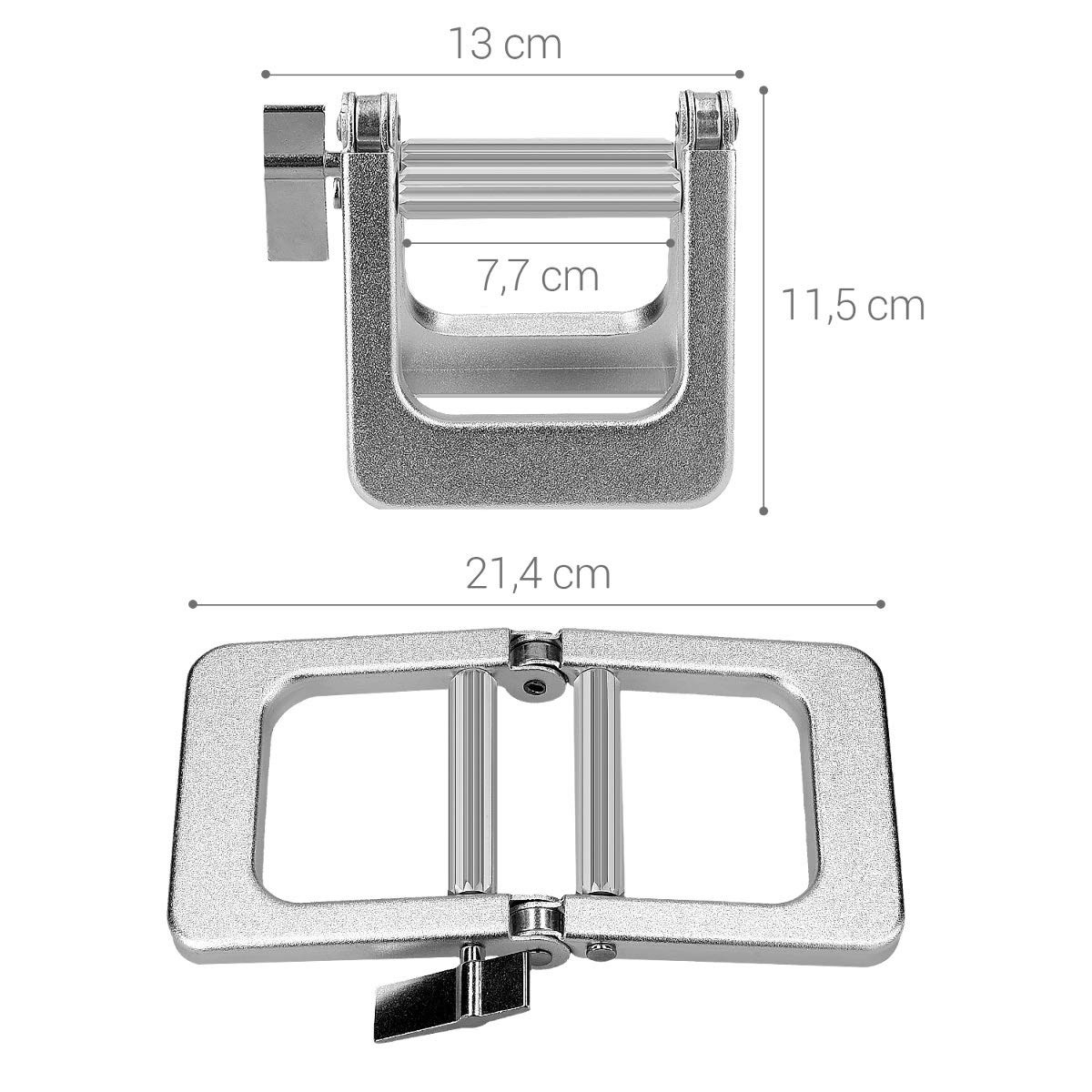 kwmobile Metal Toothpaste Tube Squeezer – Large 1 Count (Pack of 1), Silver