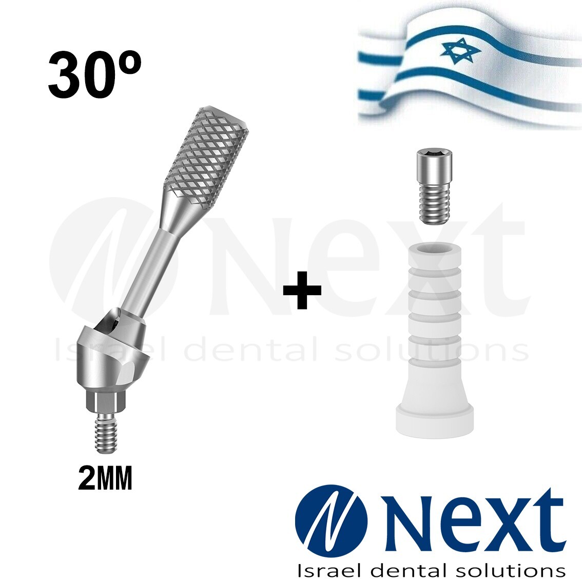 New Multi Unit angulated 30 deg 2 mm abutment plastic sleeve