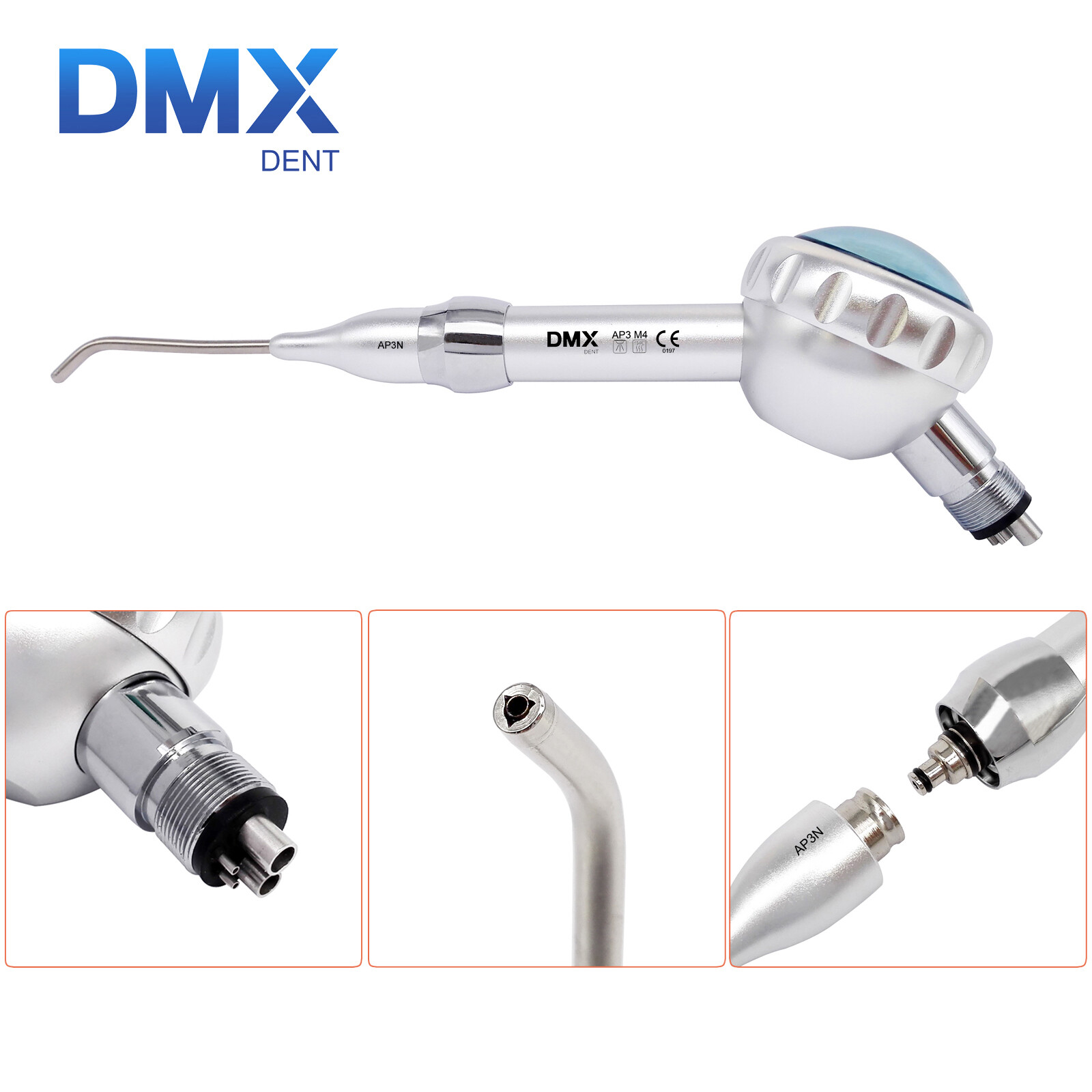 DMXDENT 4H Dental Air Flow Teeth Polishing Polisher Handpiece Hygiene Prophy Jet