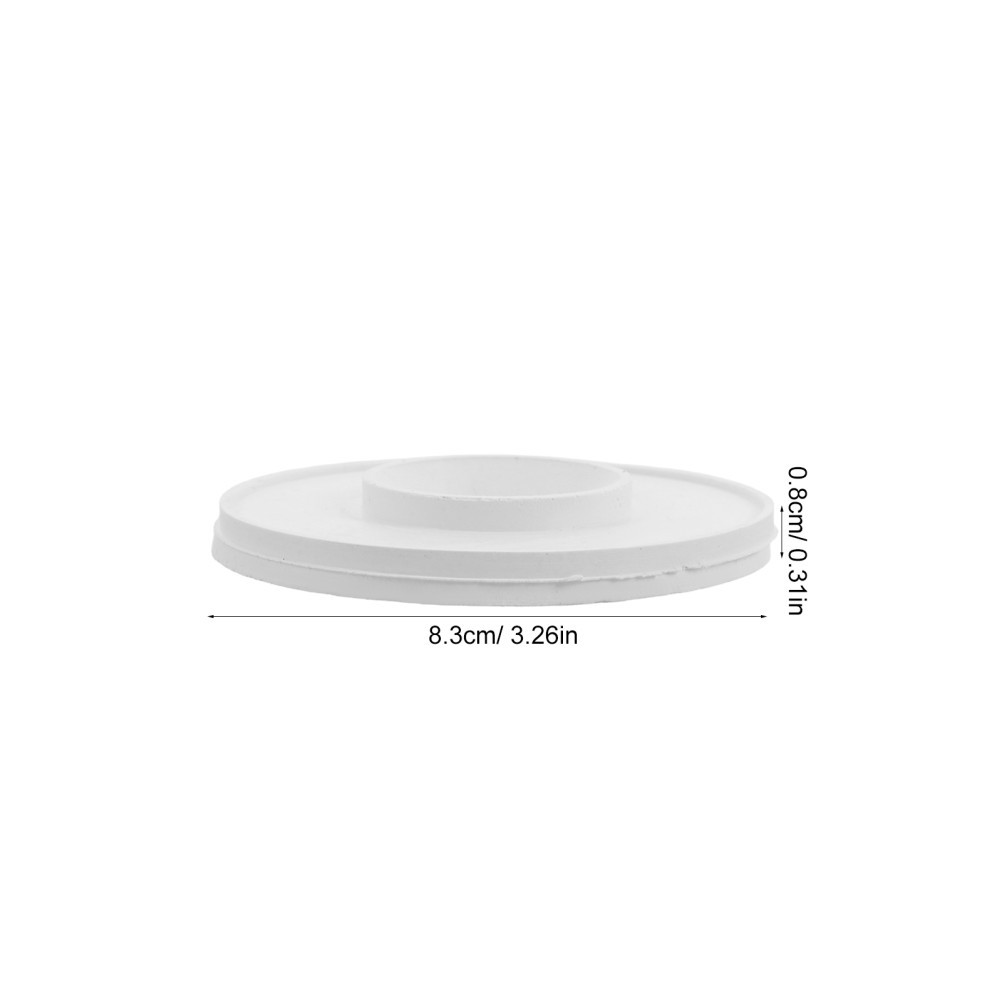 6Pcs White Rubber Lab Filter Pad for Funnel Vacuum Adapter and Flask Sealing