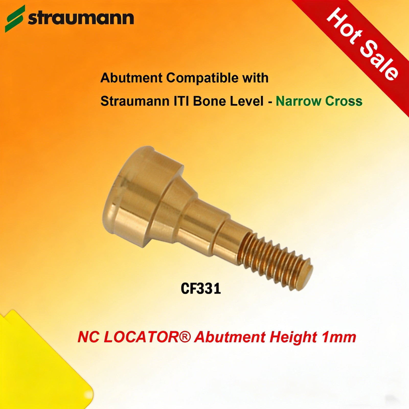 Bone Level Positioner Locator Abutment Covered Attachment Accessories Straumann