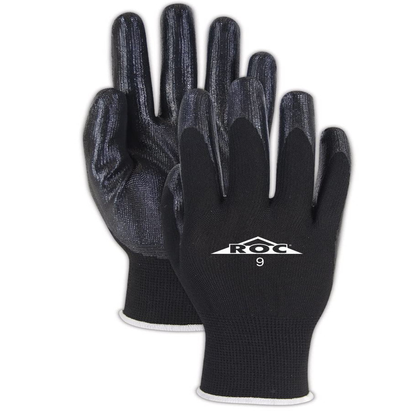 Magid Roc Lightweight 13-Gauge Form-Fitting Nitrile Work Gloves 12 Pairs Size