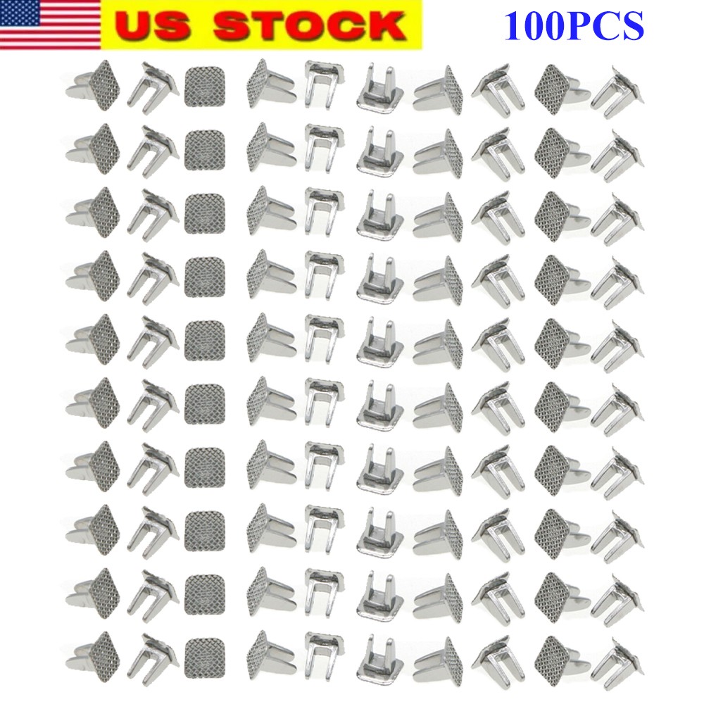 【USA】100Pcs Dental Orthodontic Bite Turbos Openner Tongue Tamers Bondable Hinge