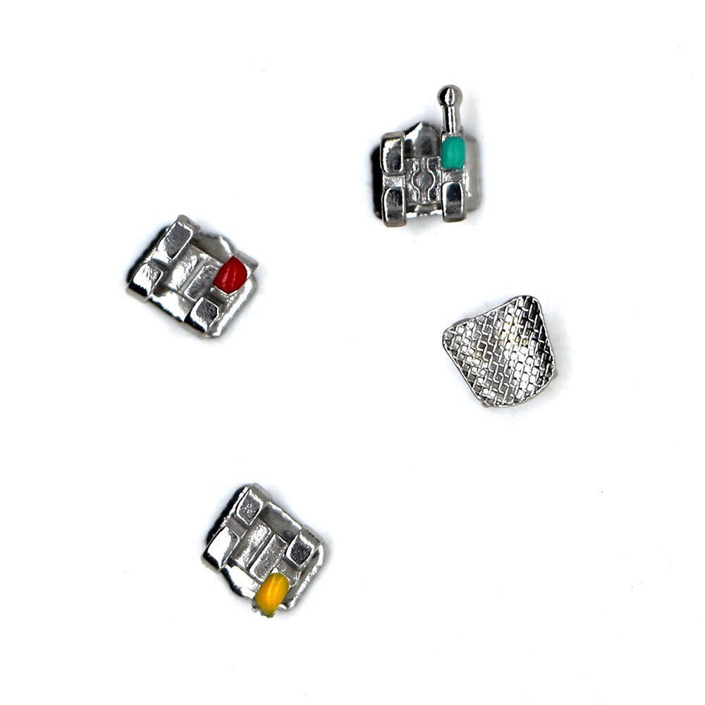 Dental 1 kit Orthodontic Mental Bracket Brace Standard MBT 018 3hooks 20pcs/set