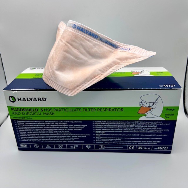 Halyard – 46727 – Fluidshield Level 3 – N95 Particulate Filter – 35pc – New