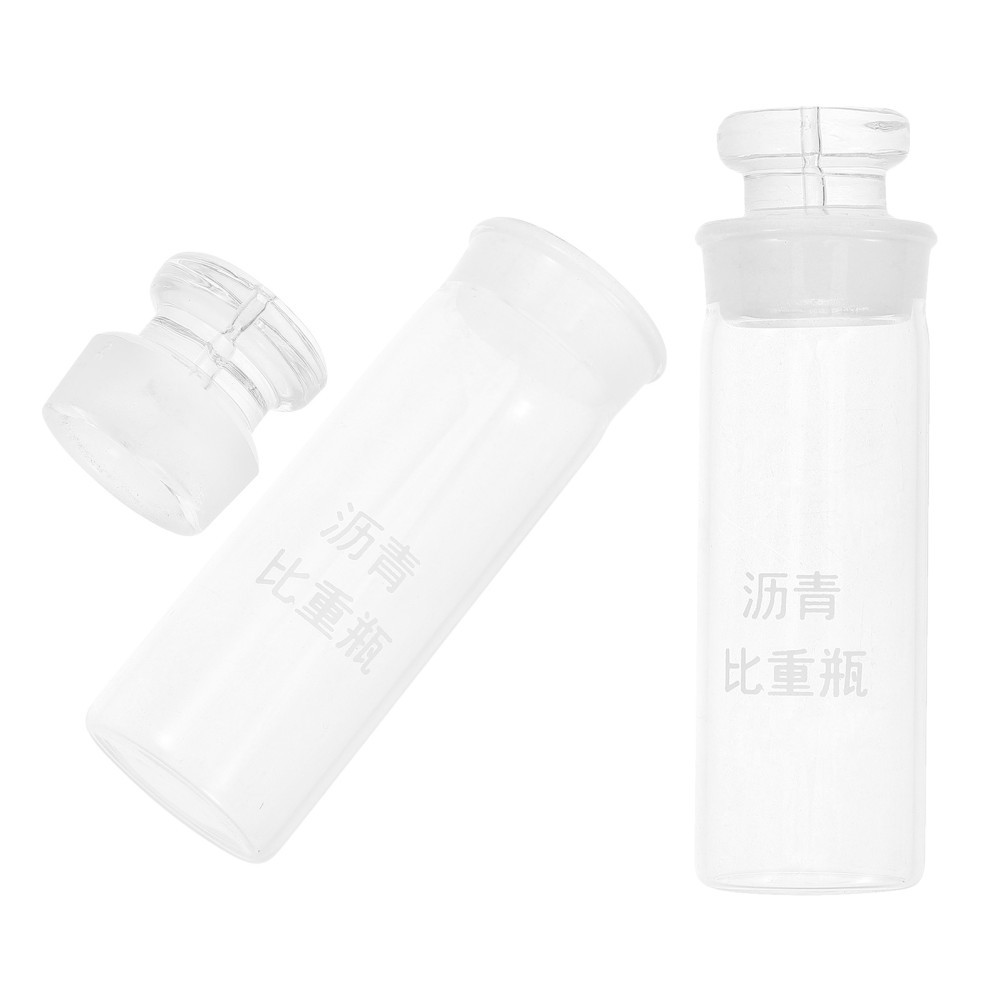 2 Pcs Lab Glassware Set Asphalt Sample Container Specific Gravity Bottle