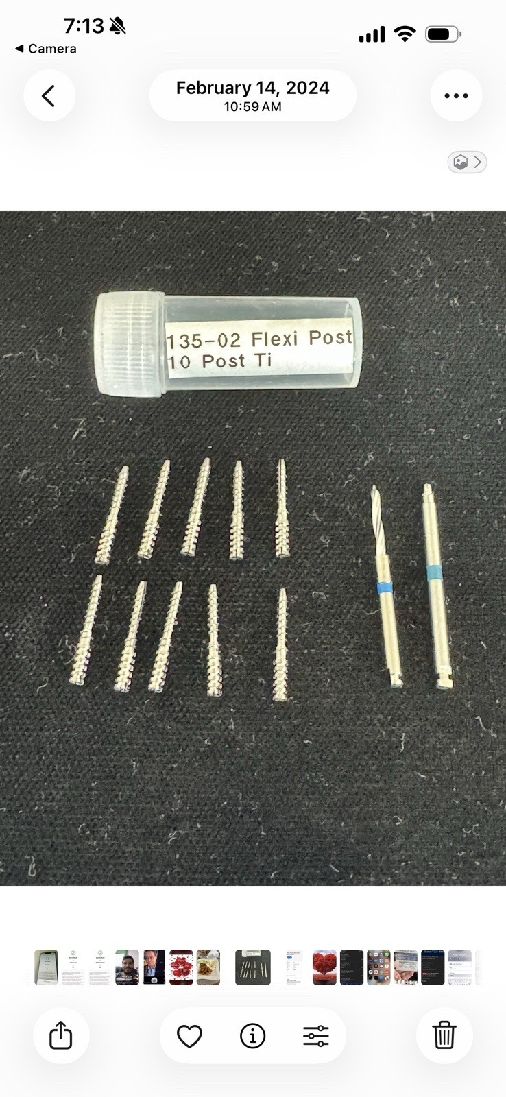 135-02 Titanium post 10 Post