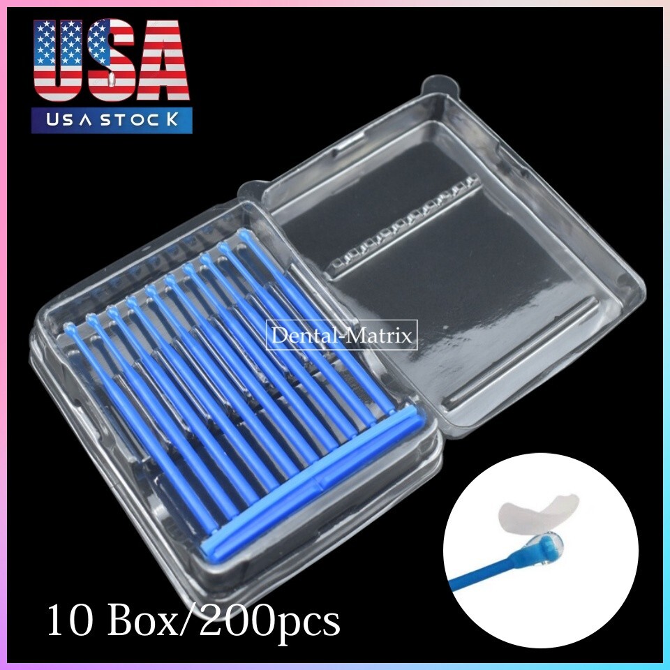 200 Dental Adhesive Stick Veneer Crown Porcelain Veneers Bonding Rod Applicator