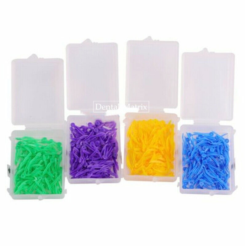 Dental Disposable Plastic Wedge Diastema Wedges Tooth Gap Arc Filling with Hole