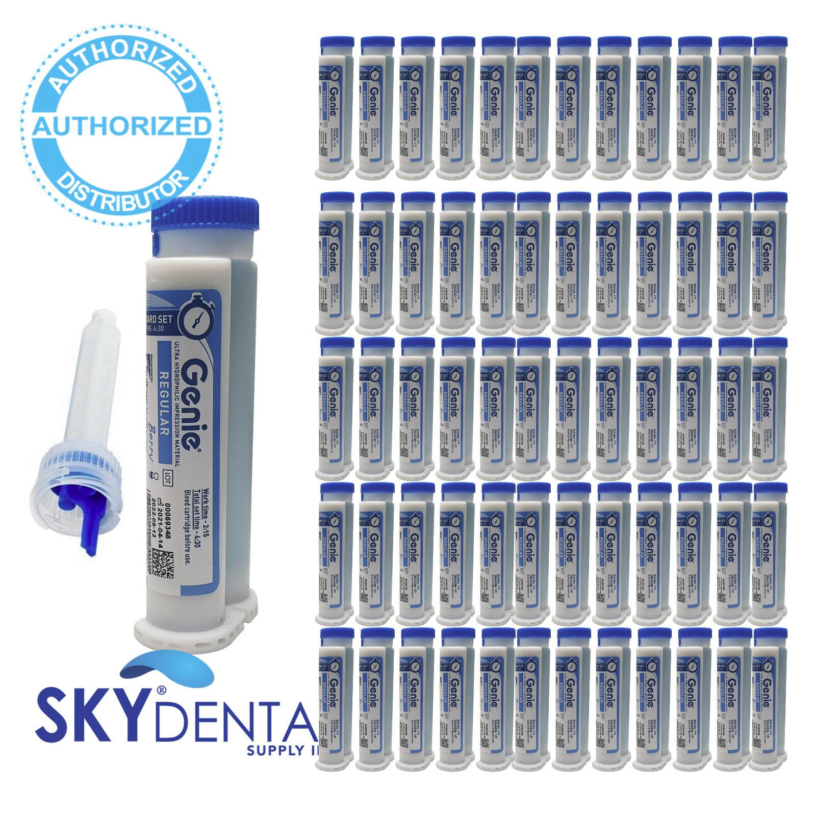 Genie VPS Regular Body Standard Set Berry Flavored Bulk 60x50ml Cartridges 77705