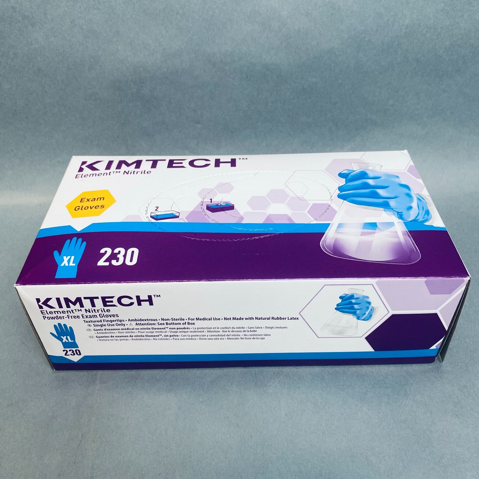 Kimberly-Clark Element Nitrile Gloves XL Powder Free 10 Boxes of 230 Gloves Each