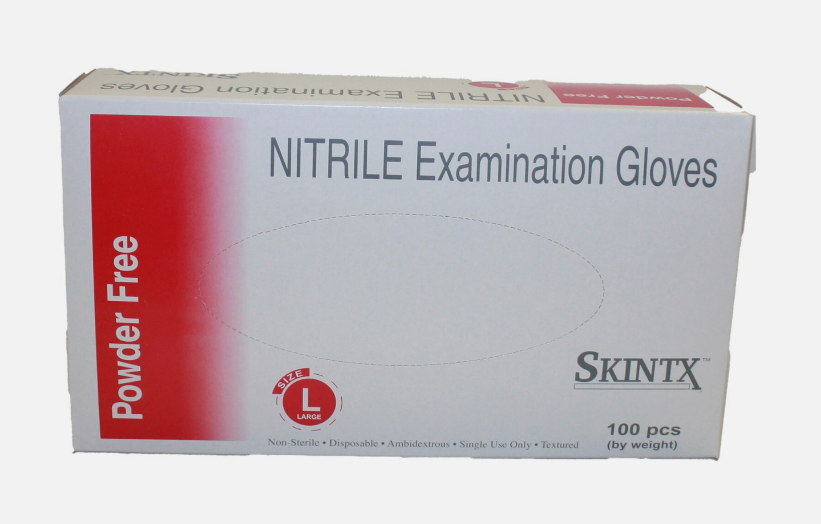 SKINTX Medical Industrial Disposable Powder Free Nitrile Examination Gloves L