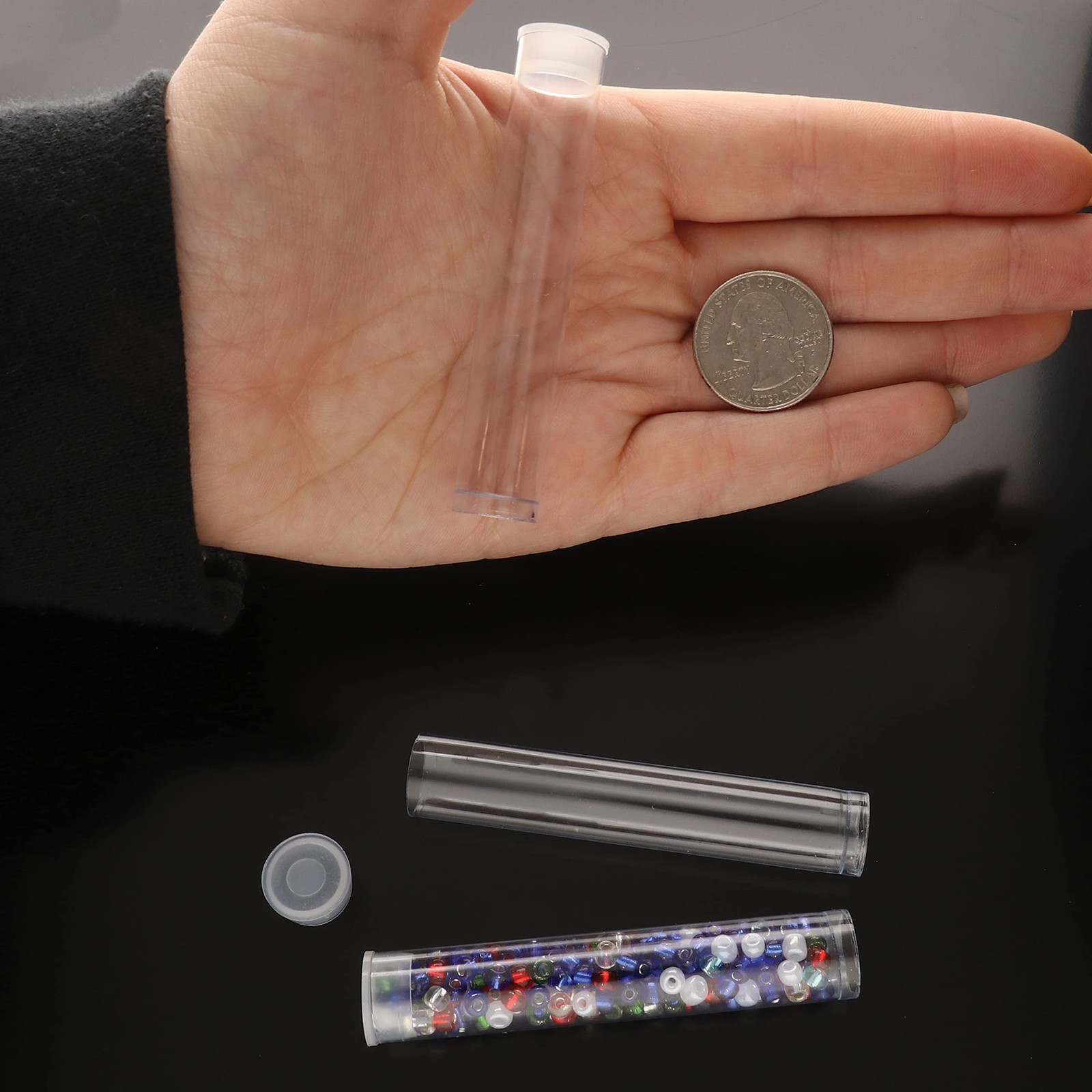The Beadsmith Clear Plastic Tubes – 3-Inch-Long Round Tubes 9/16 Inches in Di…