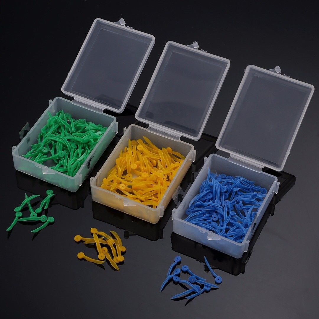 100 Pcs/box Disposable Dental Tooth Gap Concave Design Wedge Diastema W/ Hole