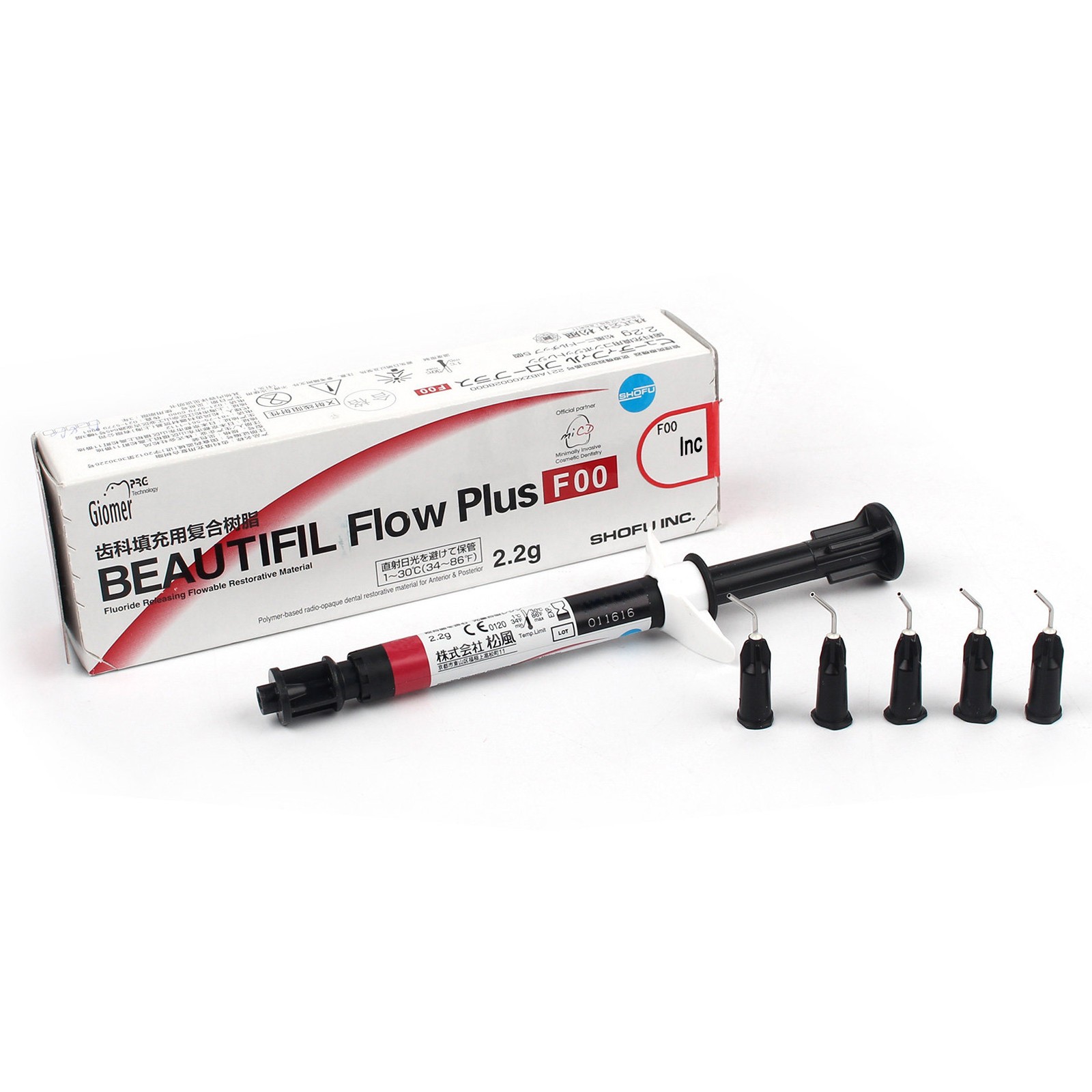 SHOFU BEAUTIFIL Flow Plus F00 ZERO Flow flowable Restorative 2.2g Syr.-All Shade