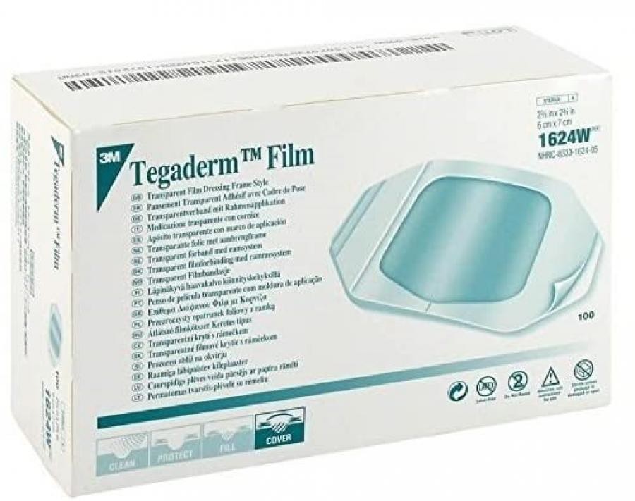 3M Tegaderm Film Dressing 2-3/8×2-3/4″ Frame Delivery W/ Label Sterile 400