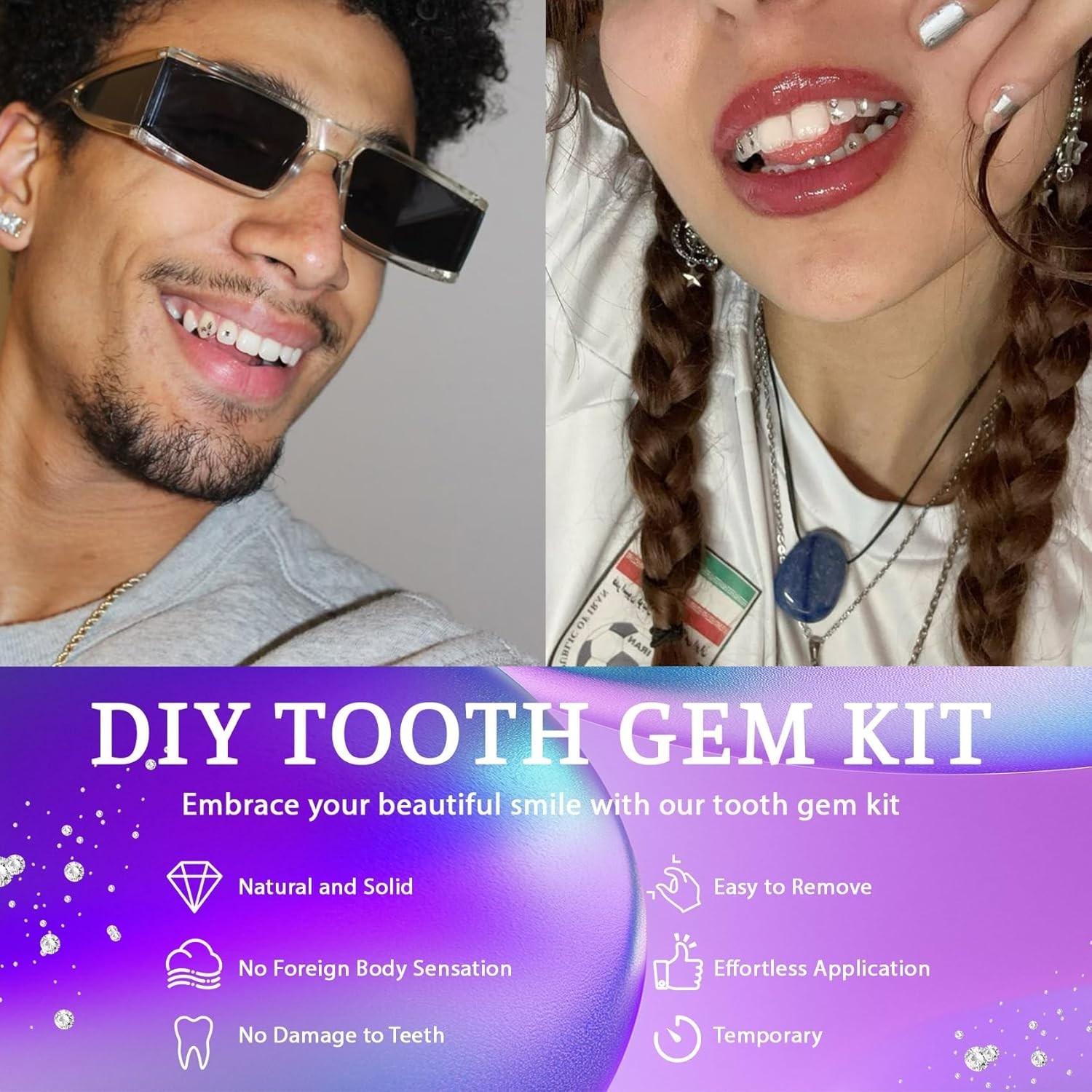 Fashionable Tooth Gem Kit – Versatile DIY Crystal Jewels for Stunning Results