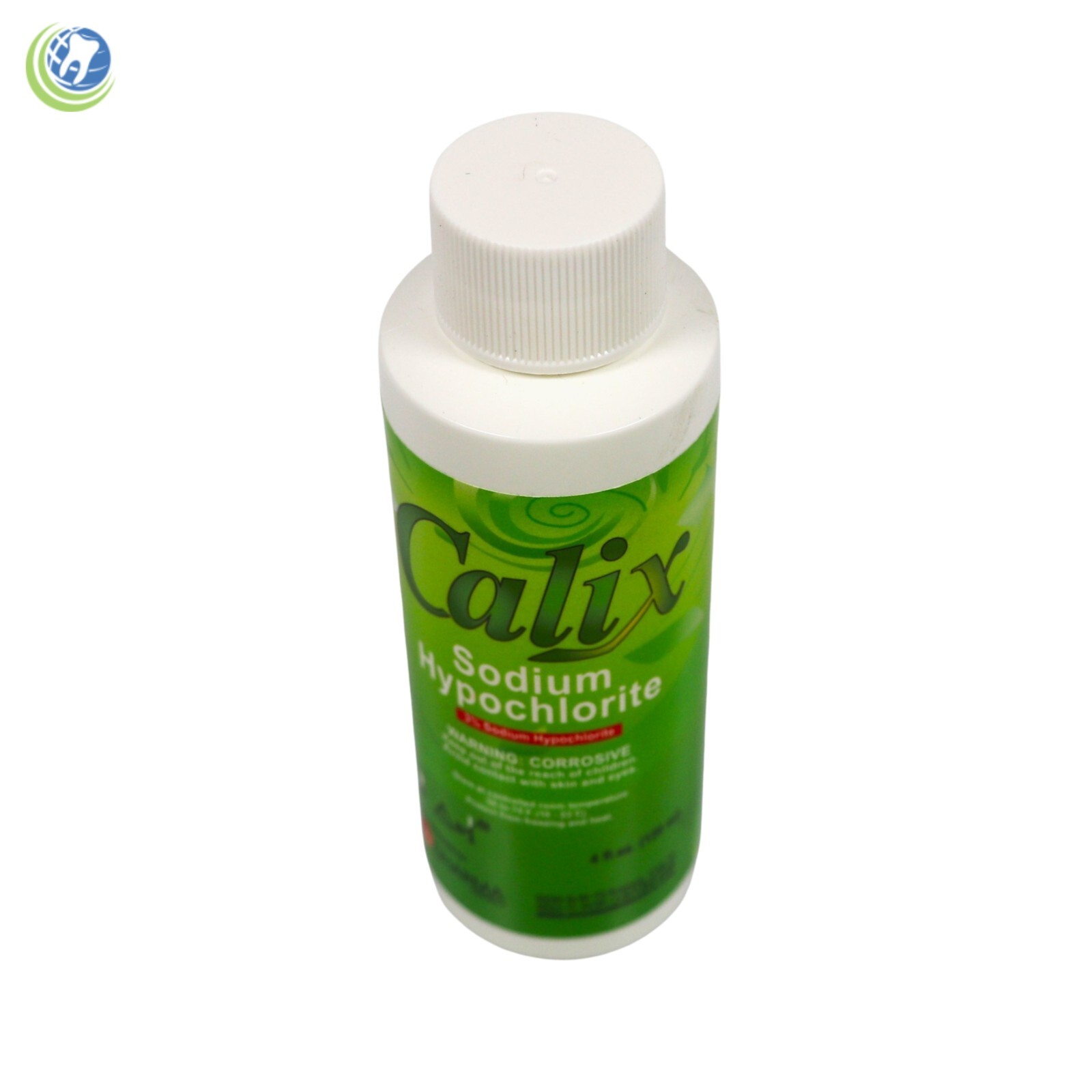 SODIUM HYPOCHLORITE SOLUTION 3% 4oZ (120 ML) BOTTLE ROOT CANAL TREATMENT CALIX