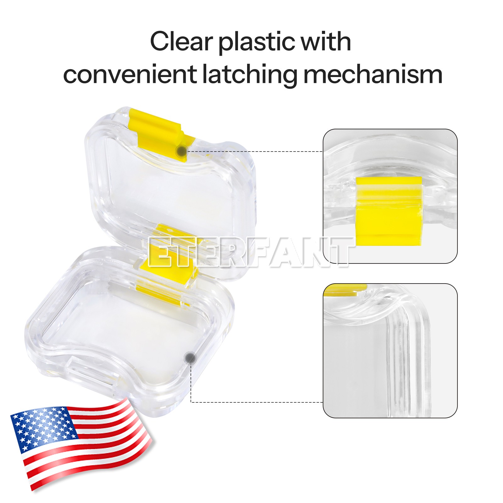 Dental Crown and Bridge Pillow Box with Membrane with Latch Storage Display Box