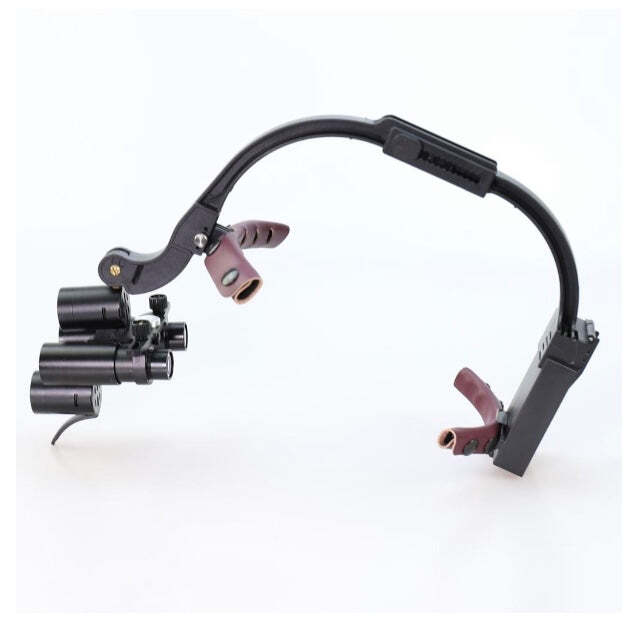 6.0X 3.5X 2.5X Dental Lab Endo Loupes Double LED Head Light Cordless Headband