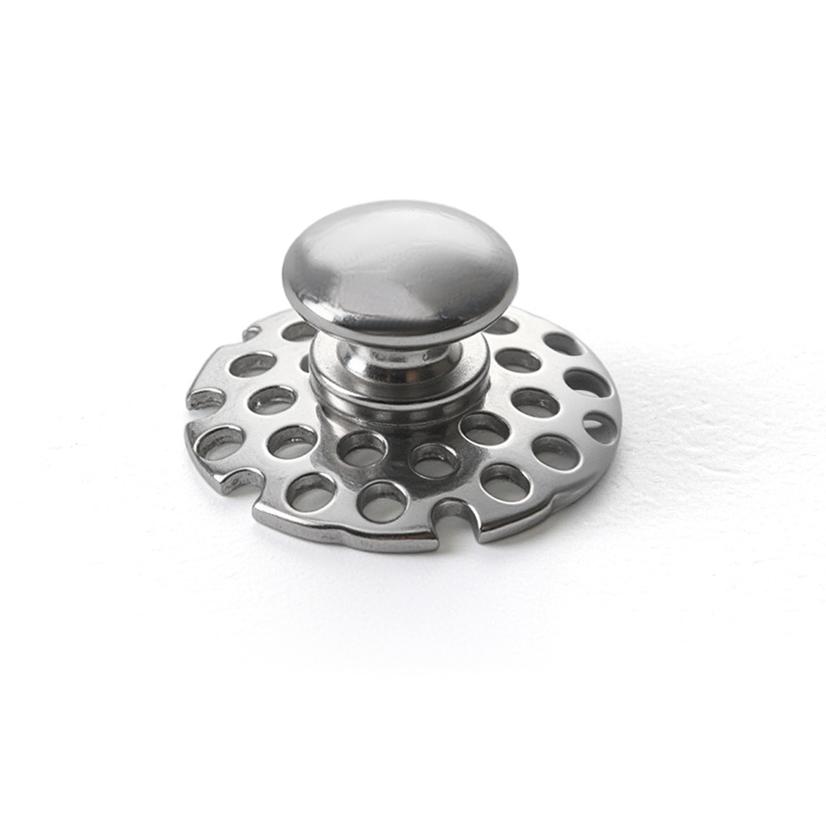 Dental Ortho Bondable Lingual Buttons w/ Hole Round Hollow Base Stainless Steel