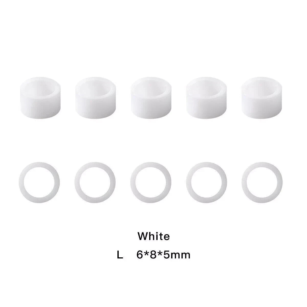 100 Pcs/Box Autoclavable Dental Silicone Color Code Instrument Ring Band Circle