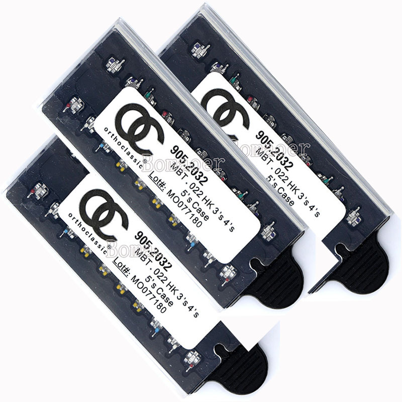 20 Kits Orthodontic OC Mini MBT .022 3-4-5 Hooks Brackets Braces 20pcs/Kit