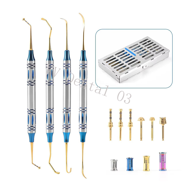 Dental Sinus Lifting Elevation Kit Crestal Drills Stoppers Elevation Instruments