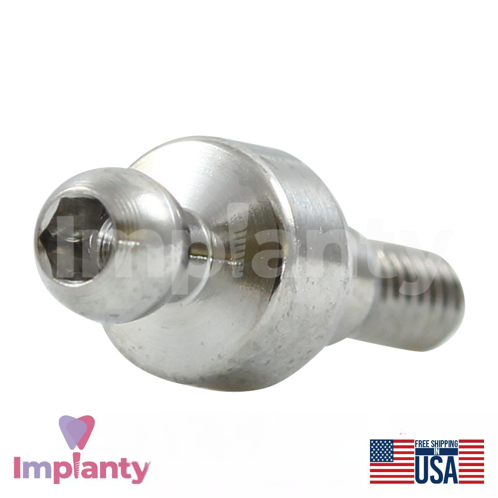 1x Dental Ball Attachment Extra Soft Silicone Set Titanium Int Hex 2.42 System