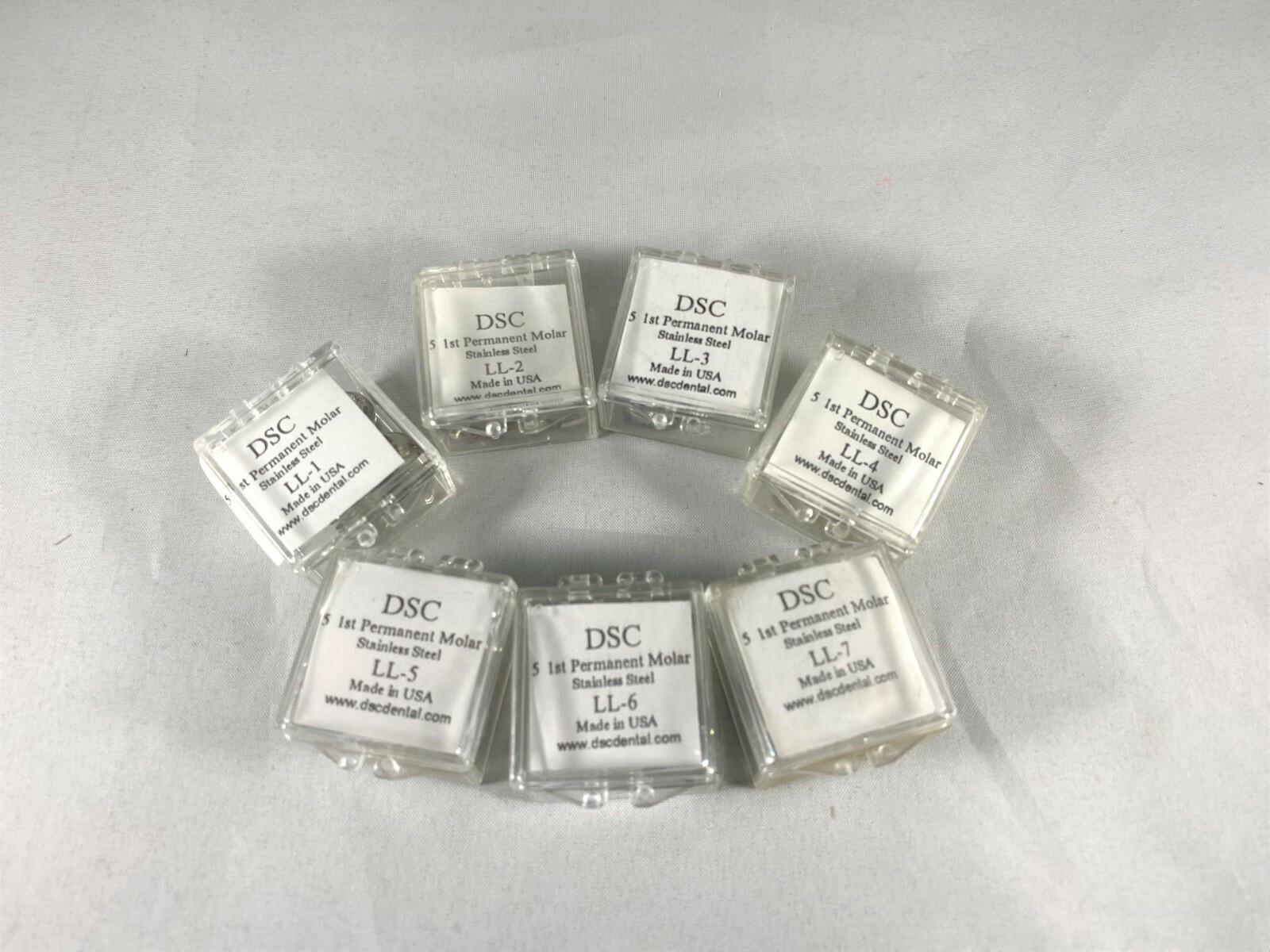 DSC Dental 1st Permanent Molar Stainless Steel 5/Pk All sizes USA