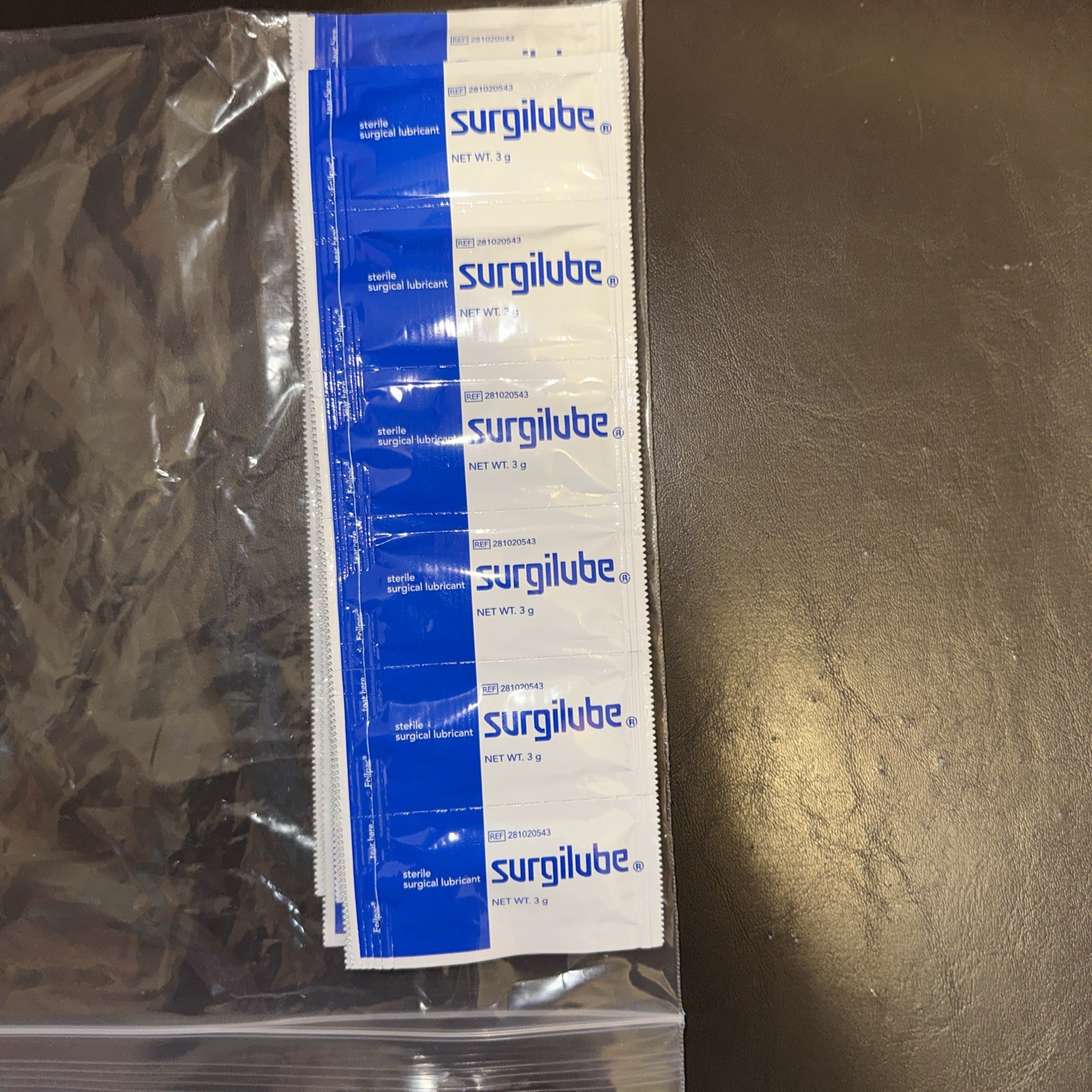 Lot of 210 Surgilube Surgical Lubricant Sterile Jelly Pac 3g -Single Use Packets
