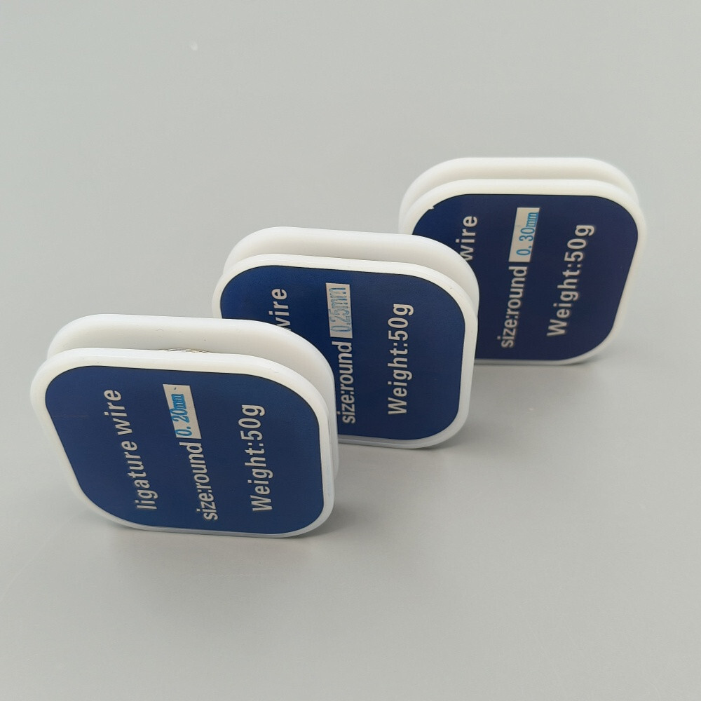 50g Dental Medical Wire Line 0.2/0.25/0.3mm 50g Plastic And Stainless Steel Roll