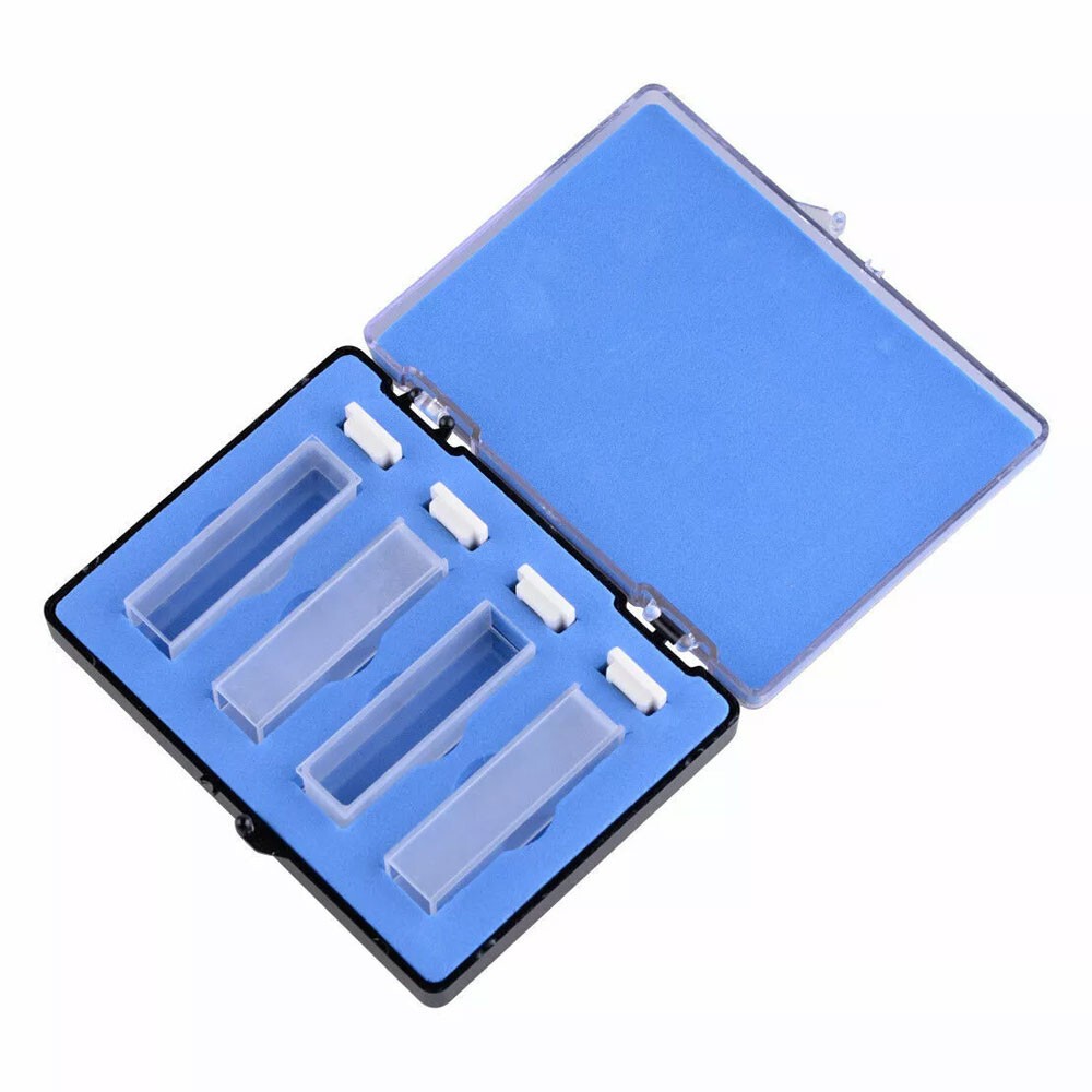 8pcs 10mm Cuvette Cell Micro Optical for Fluorescence Spectrophotometer 3.5ml