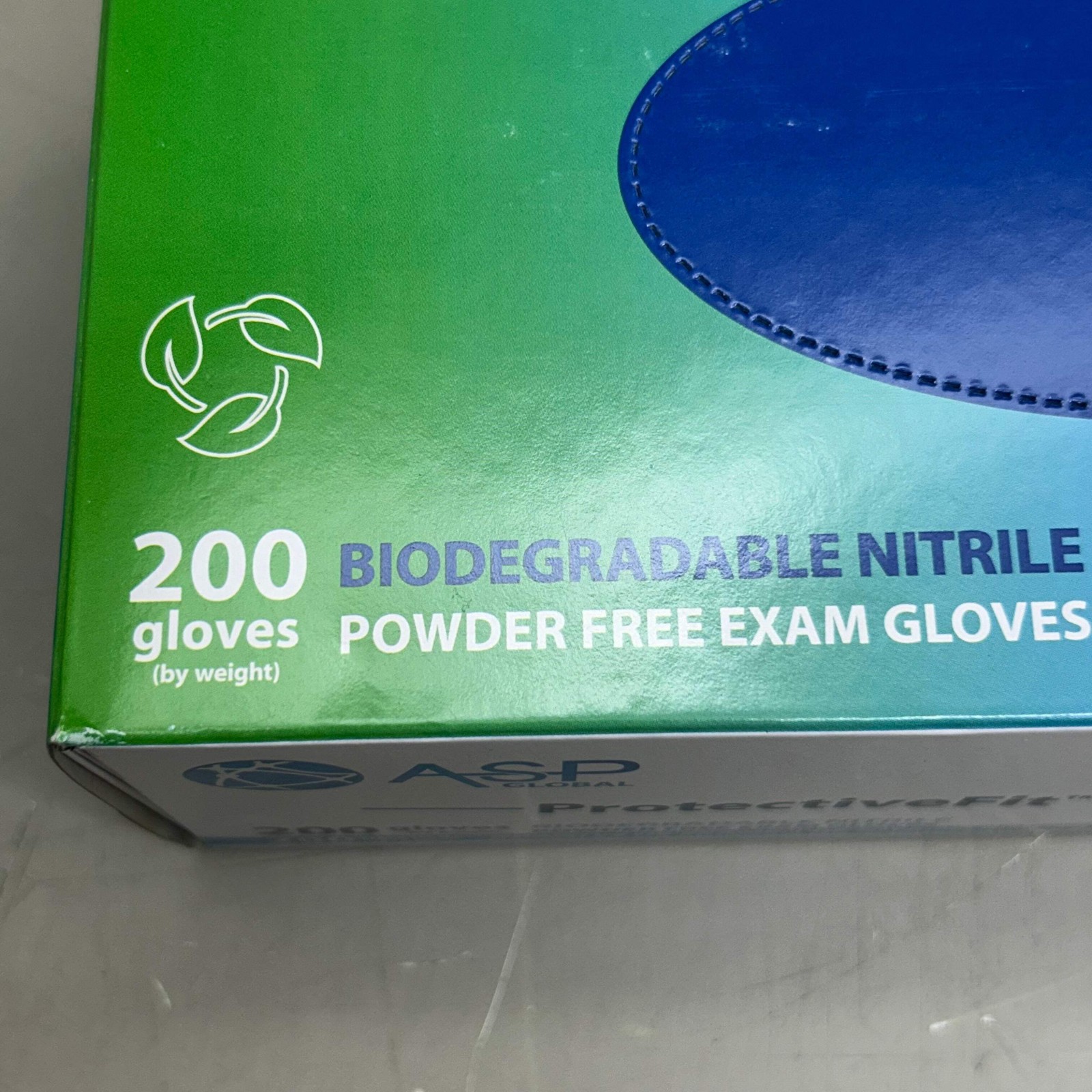 ASP GLOBAL (2 Pack, 200 Each) Protective Fit Nitrile Bio Powder Free Gloves Medi