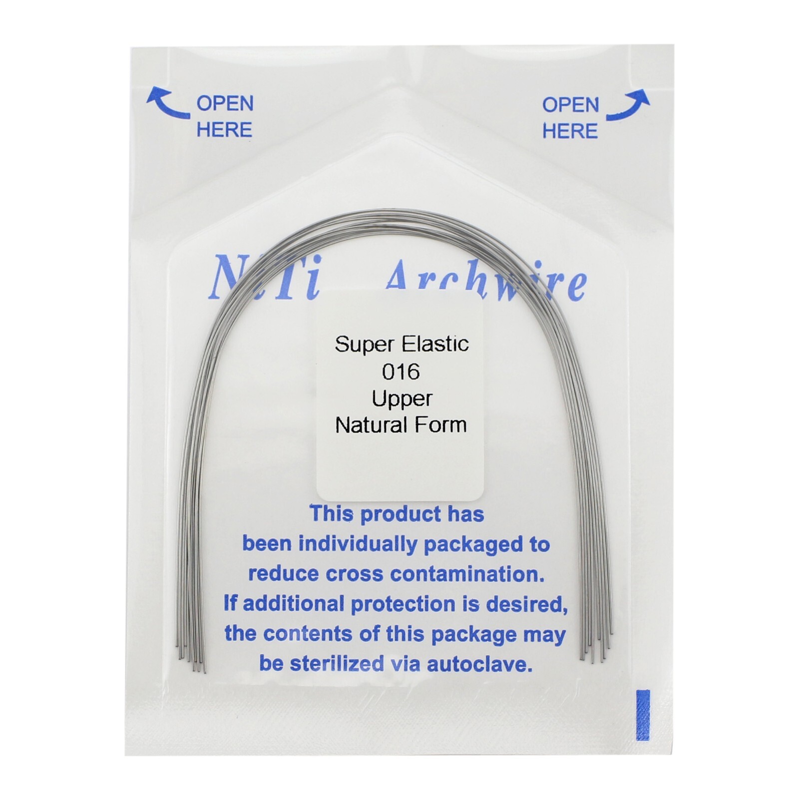 100pcs Orthodontic Arch Wires Niti Elastic Round Natural Arcos de Ortodoncia