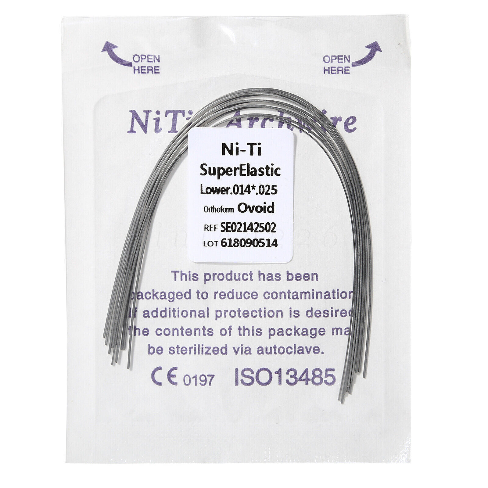 10 Packs Dental Orthodontic Super Elastic Niti Arch Wire Rectangular Ovoid/Oval
