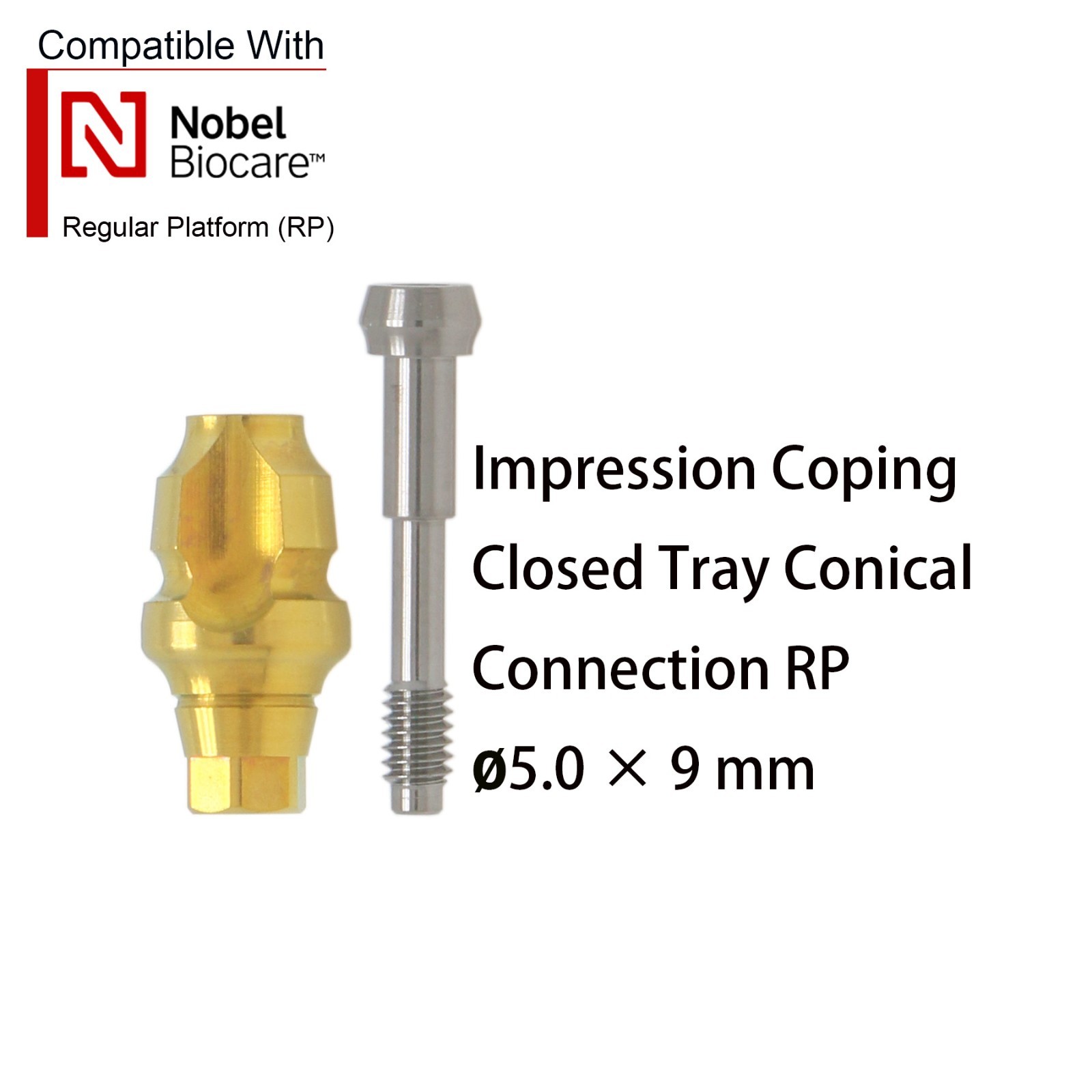 US Dental Impression Transfer Scan Body Coping Open Closed Tray NP RP fit Nobel