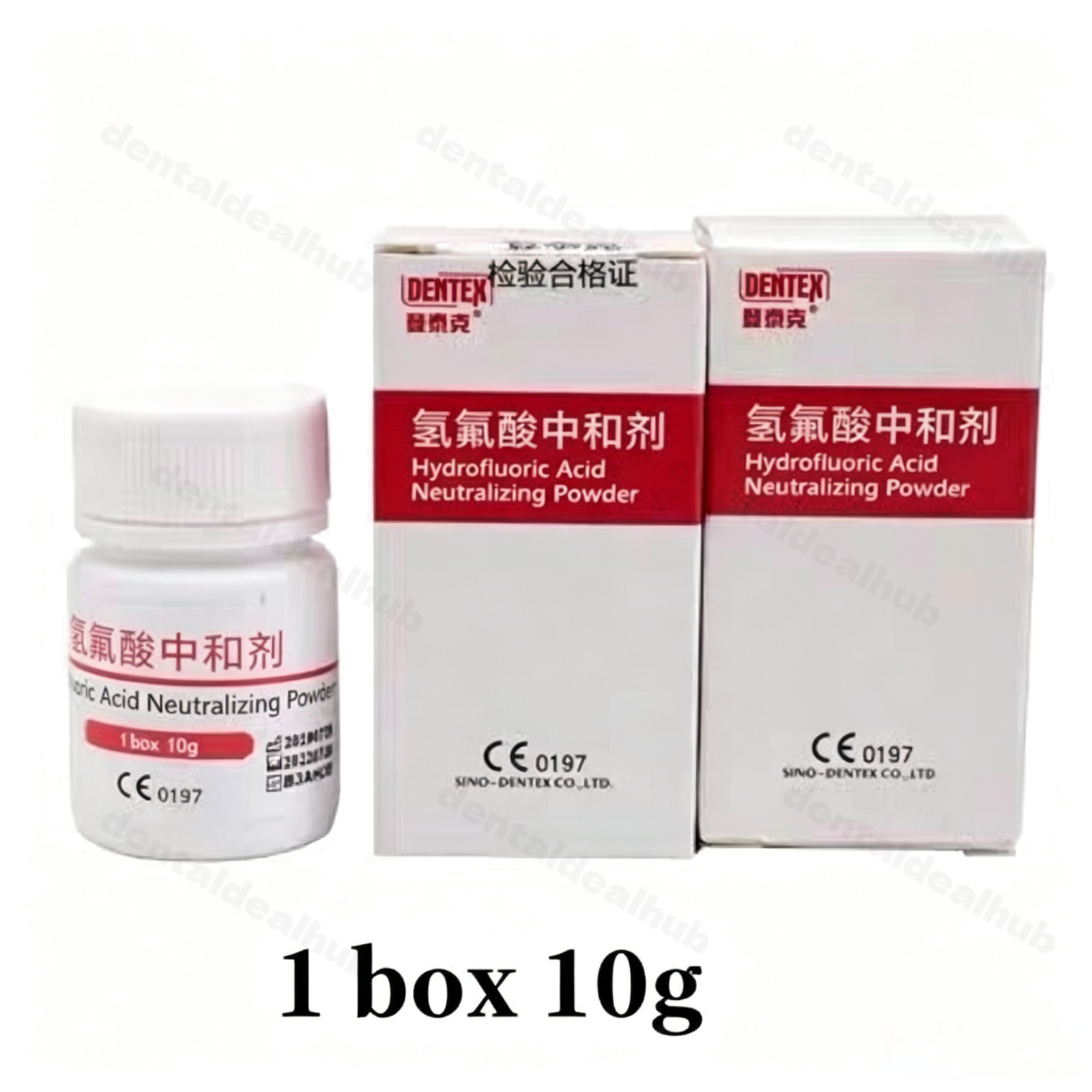 Dentex Hydrofluoric Acid Neutralizer 10g Powder for Dental Porcelain Etchant