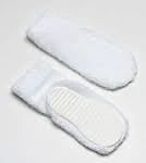 MediChoice SLPH3001 Slippers Child Size 4-5, White, Hard Sole, 48CT