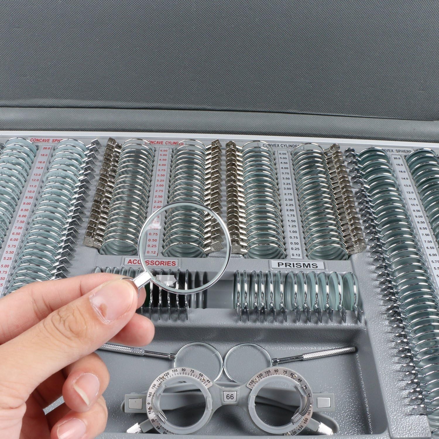 Professional 266 Lens Trial Set in Durable Aluminum Case – Precision Eye Testing
