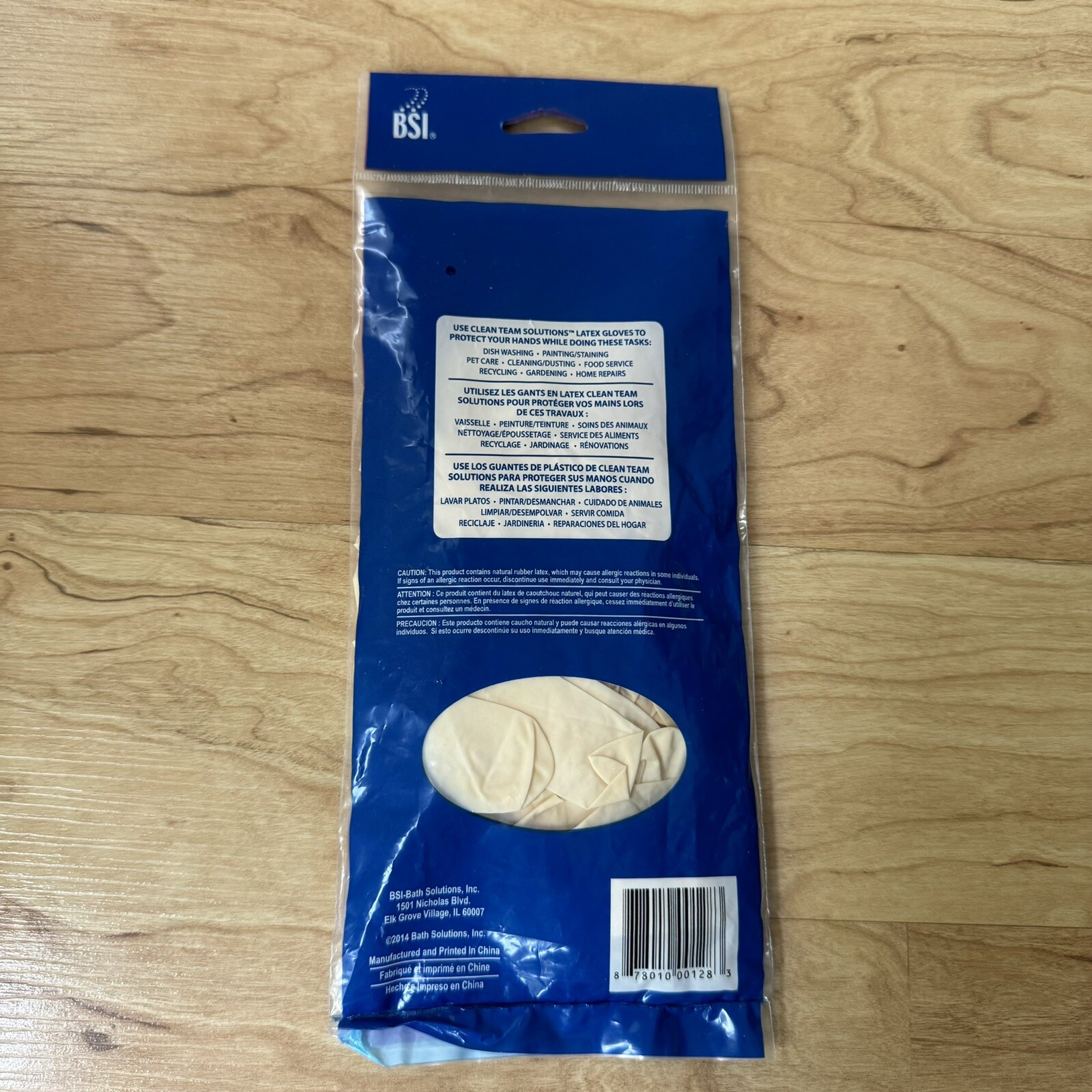 10 PACK LATEX DISPOSABLE GLOVES CLEAN TEAM SOLUTIONS SINGLE USE BSI BRAND NEW