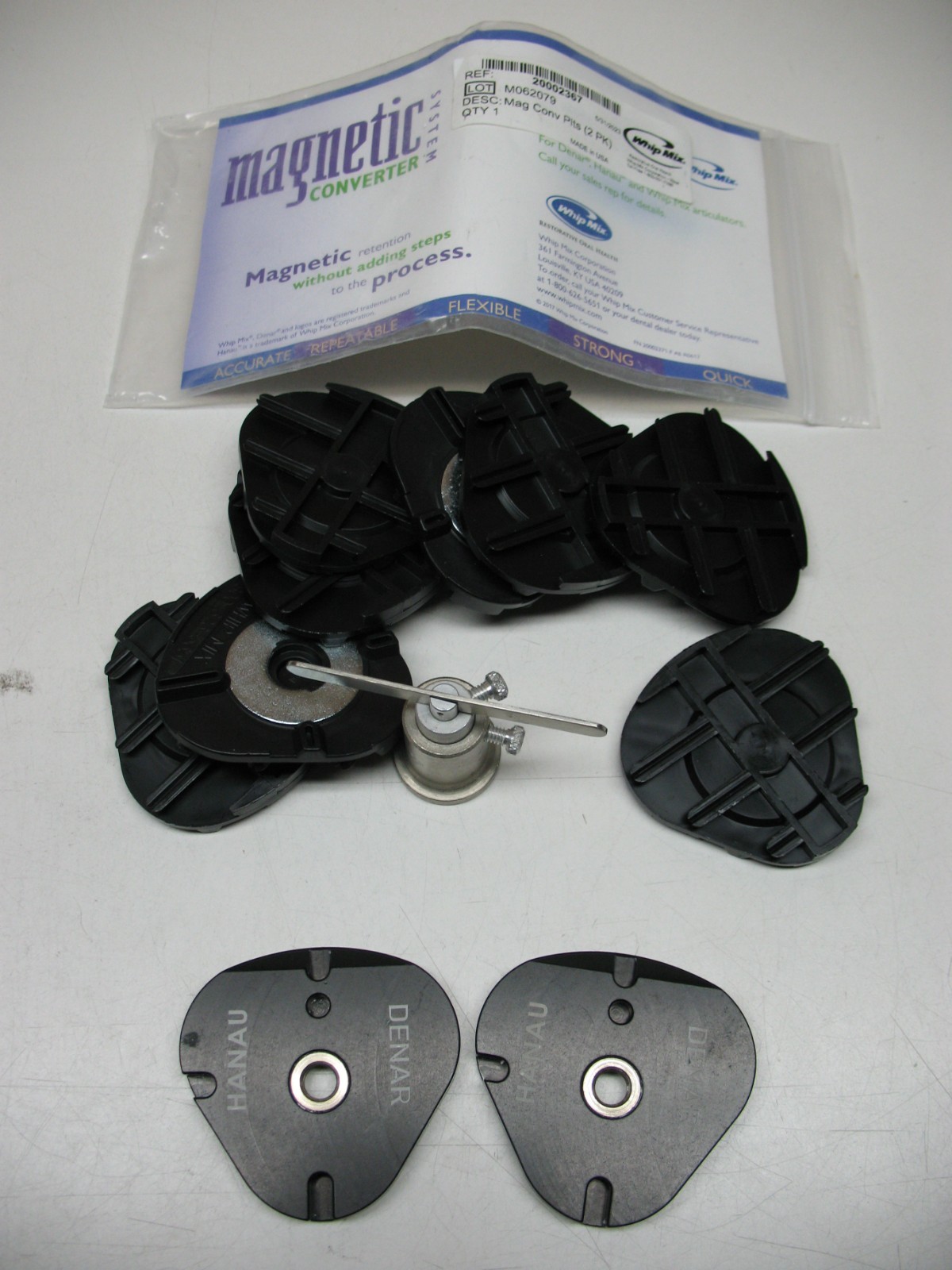 MAGNETICS FOR DENAR / HANAU DENTAL ARTICULATOR S MAX CAST SUPPORT & EIGHT PLATES