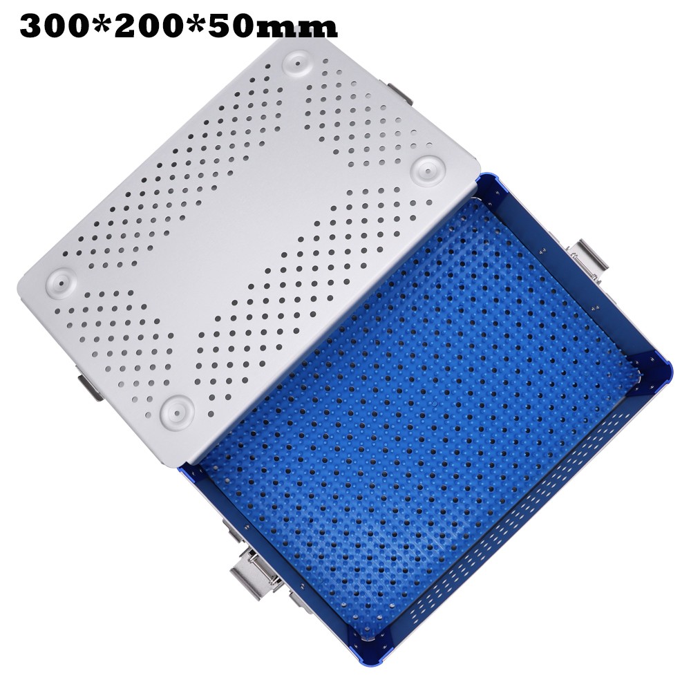 USA Surgical Sterilizing Case 300*200*50mm Heat-Resistant Aluminum Container