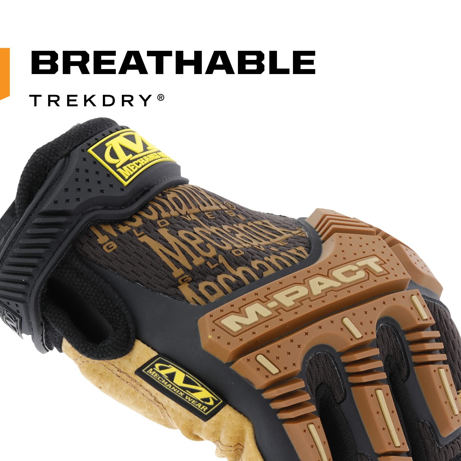 Mechanix Wear M-Pact Leather Framer Gloves – Leather Fingerless Anti-Slip