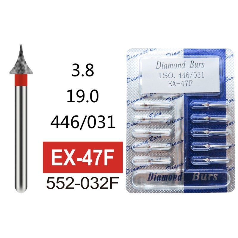 10 Packs EX-47F IPR Interproximal Reduction Fine Grit FG Dental Diamond Dia-Burs
