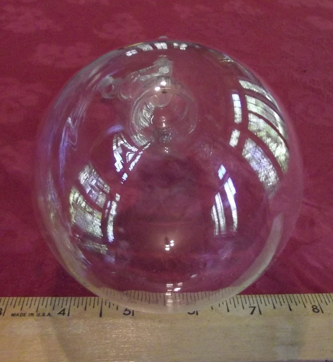 Pyrex glass round bottom boiling Flask 500 ml adapters threaded & 14/35 S/T