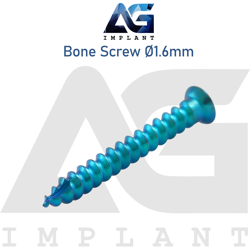 20 Titanium Screw Ø1.6mm Guided Regeneration GBR Dental Membrane Fix System
