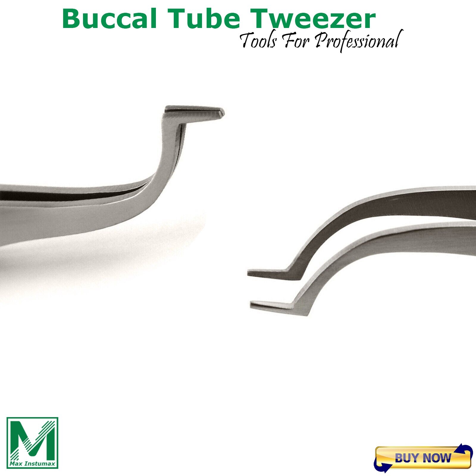3Pcs Orthodontic Tweezer Set – Bracket Holder & Buccal Tube Placer Dental Grade