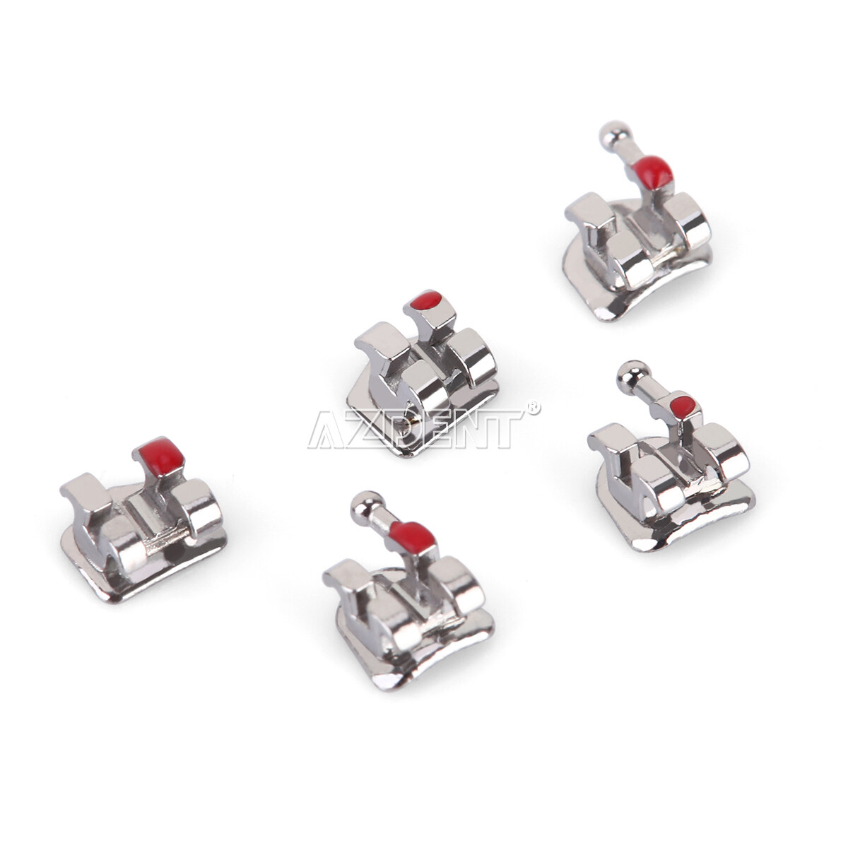 US 20Pzas Dental Ortodoncia Soportes de Frenos Mini Roth 022 3-4-5Ganchos AZDENT
