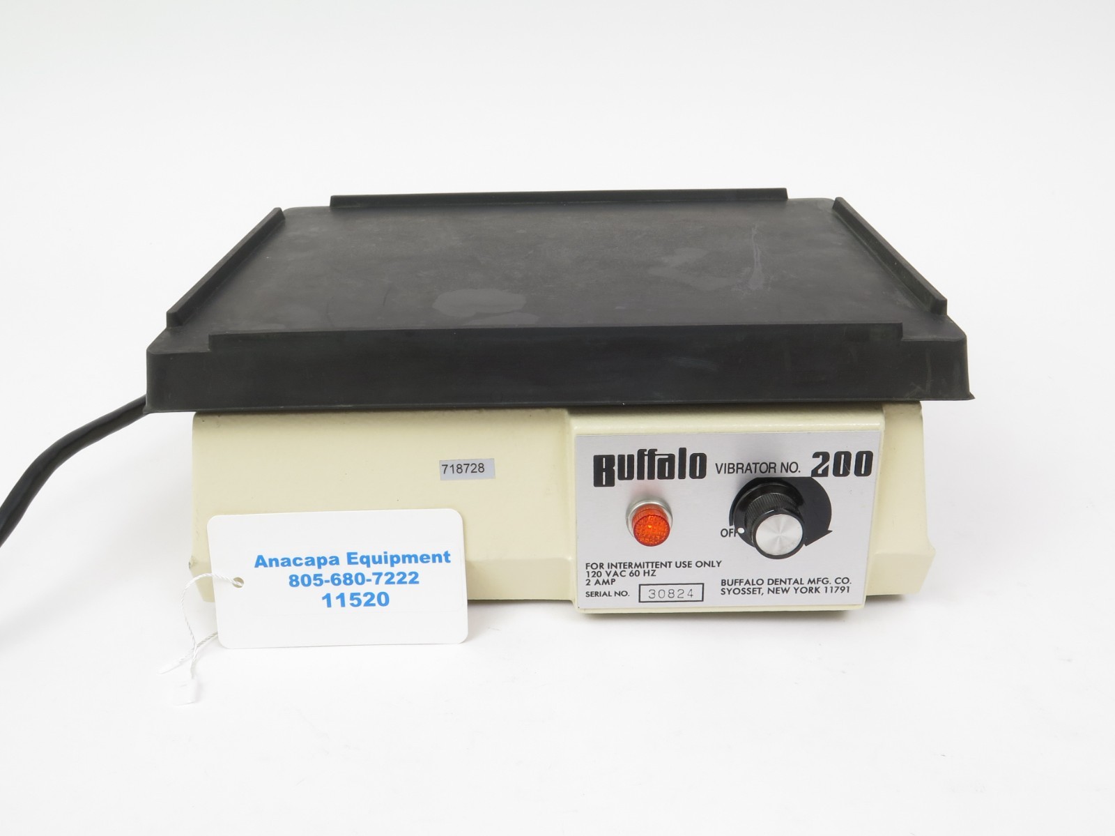 Buffalo Dental No. 200 Extra Heavy Duty Variable Speed Lab Vibrator